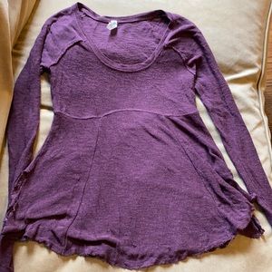 Burgandy long sleeved blouse